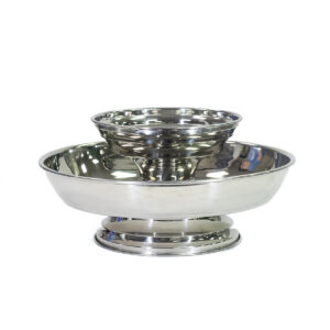 Silver Chip & Dip Tray