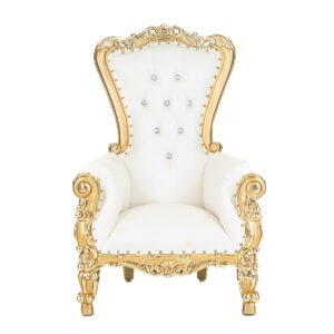 Child’s White & Gold Chair Throne
