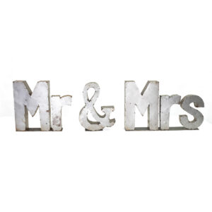Silver Mr. & Mrs. Set