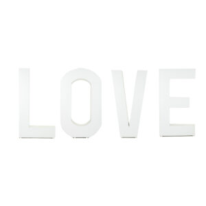 White Love Letters 5′