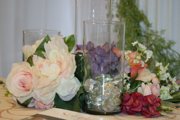 clear cylinder vase