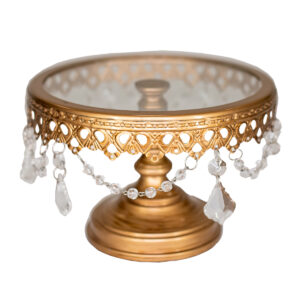 Round Cake Stands – Gold Jeweled