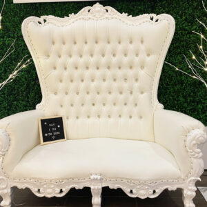White Loveseat Chair