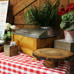 Chafing Dish – 8-Quart Oblong Wooden Rolltop