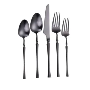 Irene Satin Black Flatware (10)