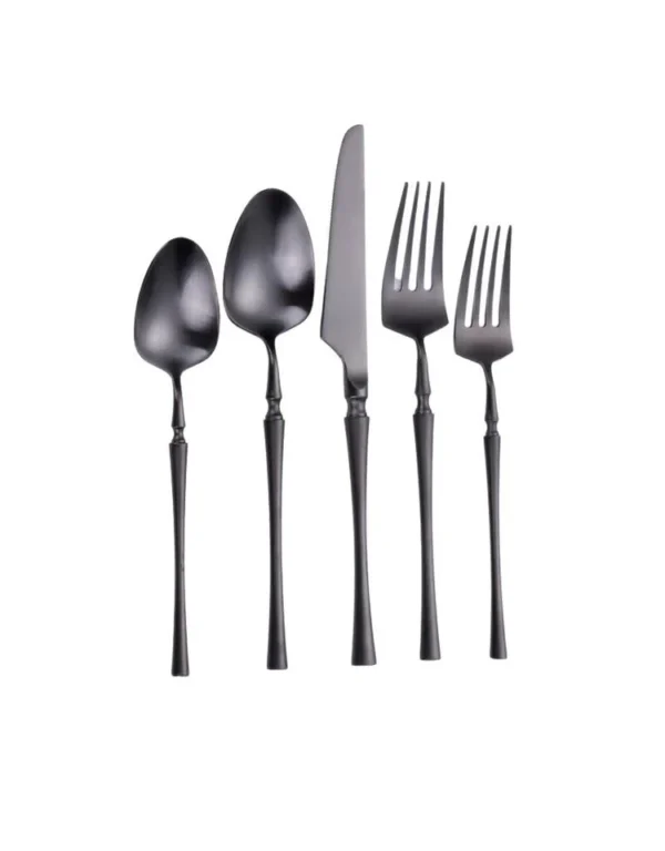 Irene Satin Black Flatware (10)